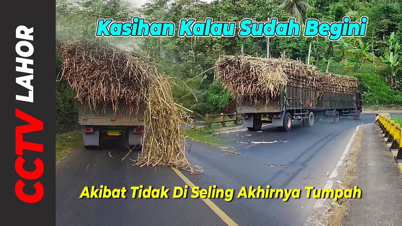 DETIK DETIK TEBU AMBROL TRUK GANDENG DI LINTAS JALUR LAHOR