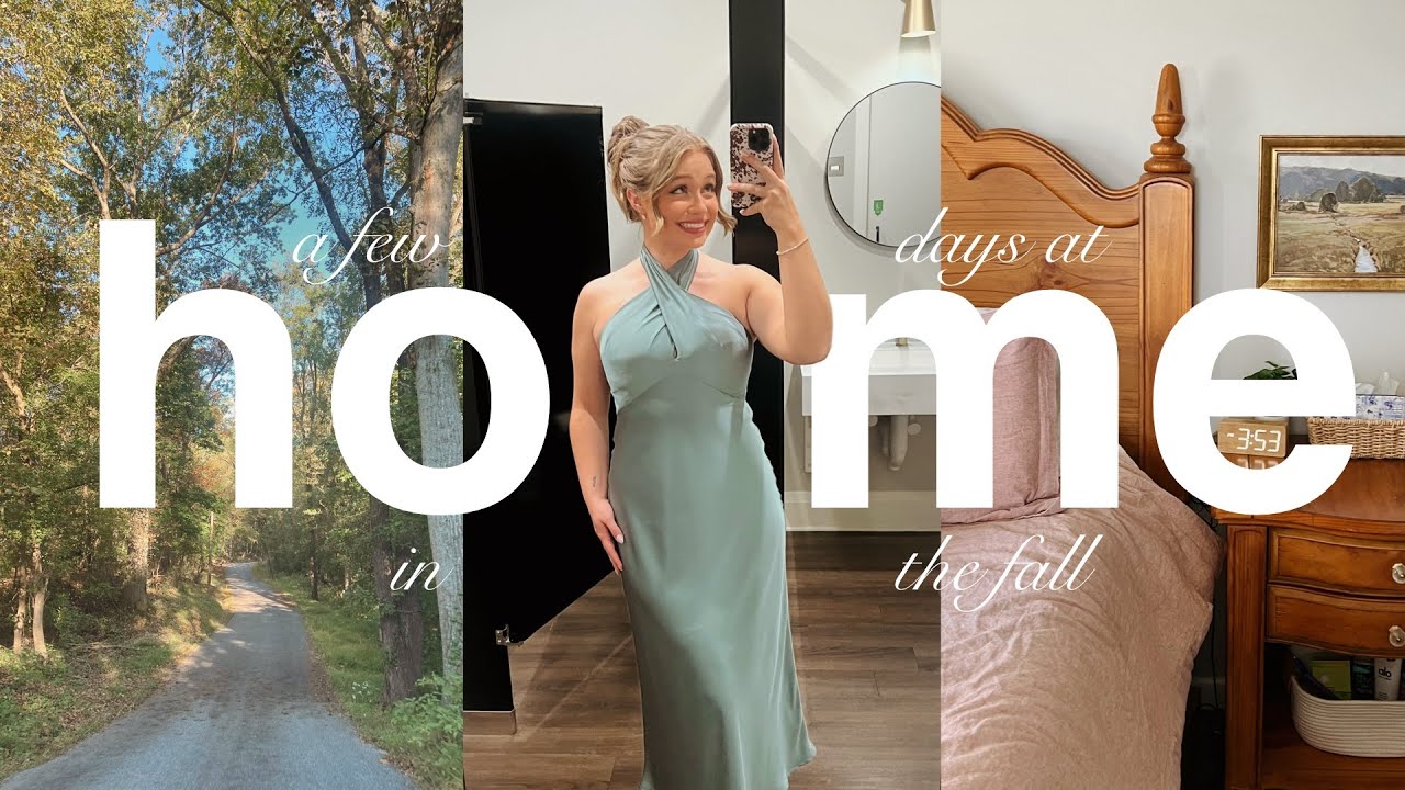 FALL DIARIES 🍂🧺 days at home, first time as a bridesmaid, room redecoration & nostalgia