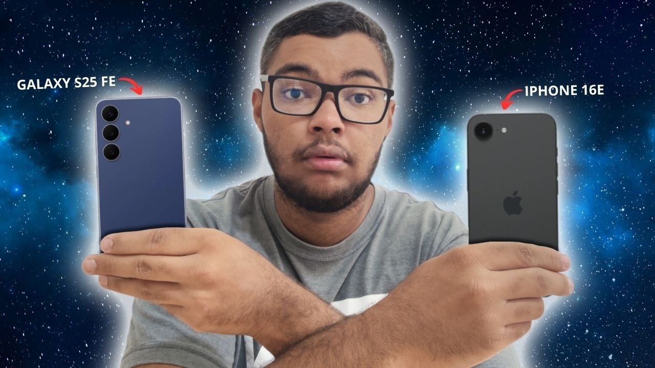 GALAXY S25 FE VS IPHONE 16E | Comparativo Direto!!!