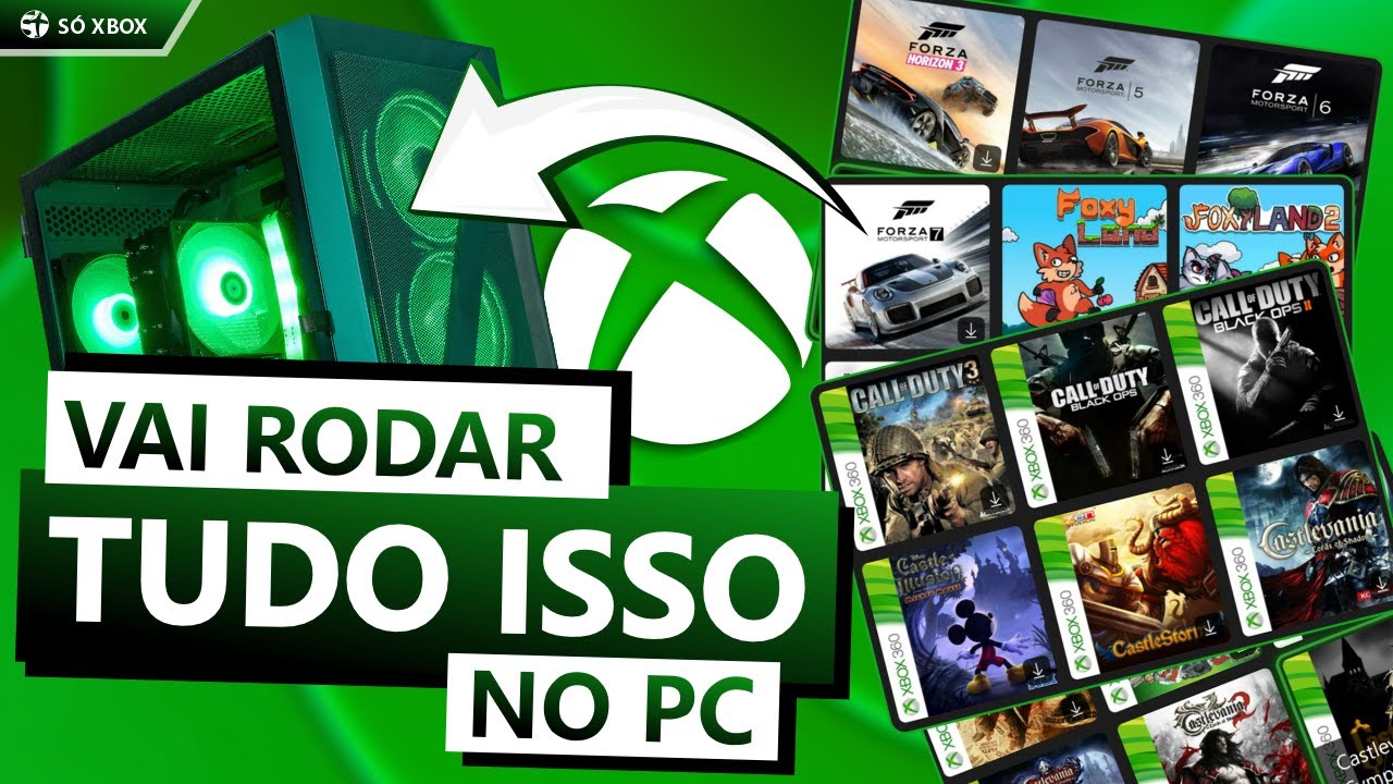 BOMBA! TODOS os JOGOS de XBOX ONE e XBOX SERIES no PC de forma OFICIAL!