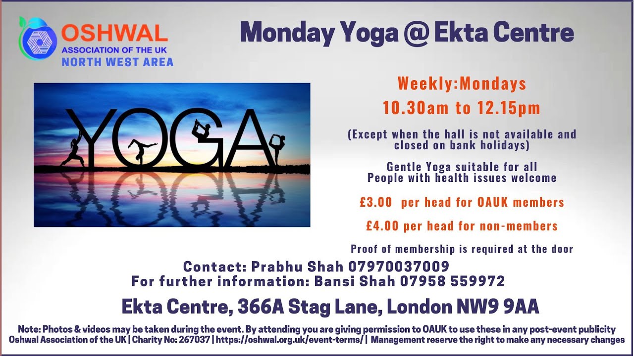 Health and Wellbeing - Weekly Yoga Session