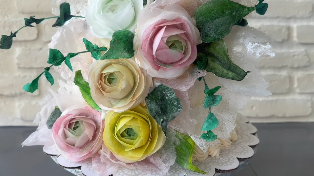 Make waferpaper flowers -Part 1