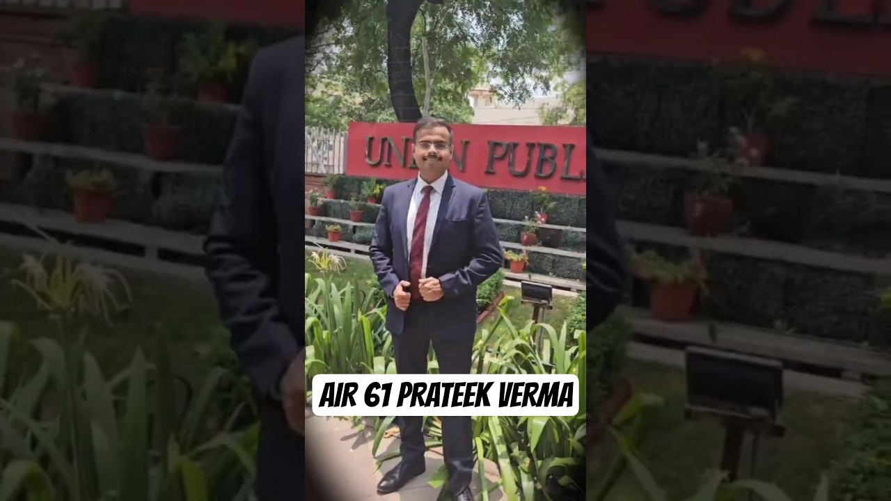 AIR 61 UPSC CAPF AC 2024 | Asst. Commandant Prateek ⭐⭐⭐ #upsc #civilserviceexam #capf #motivation