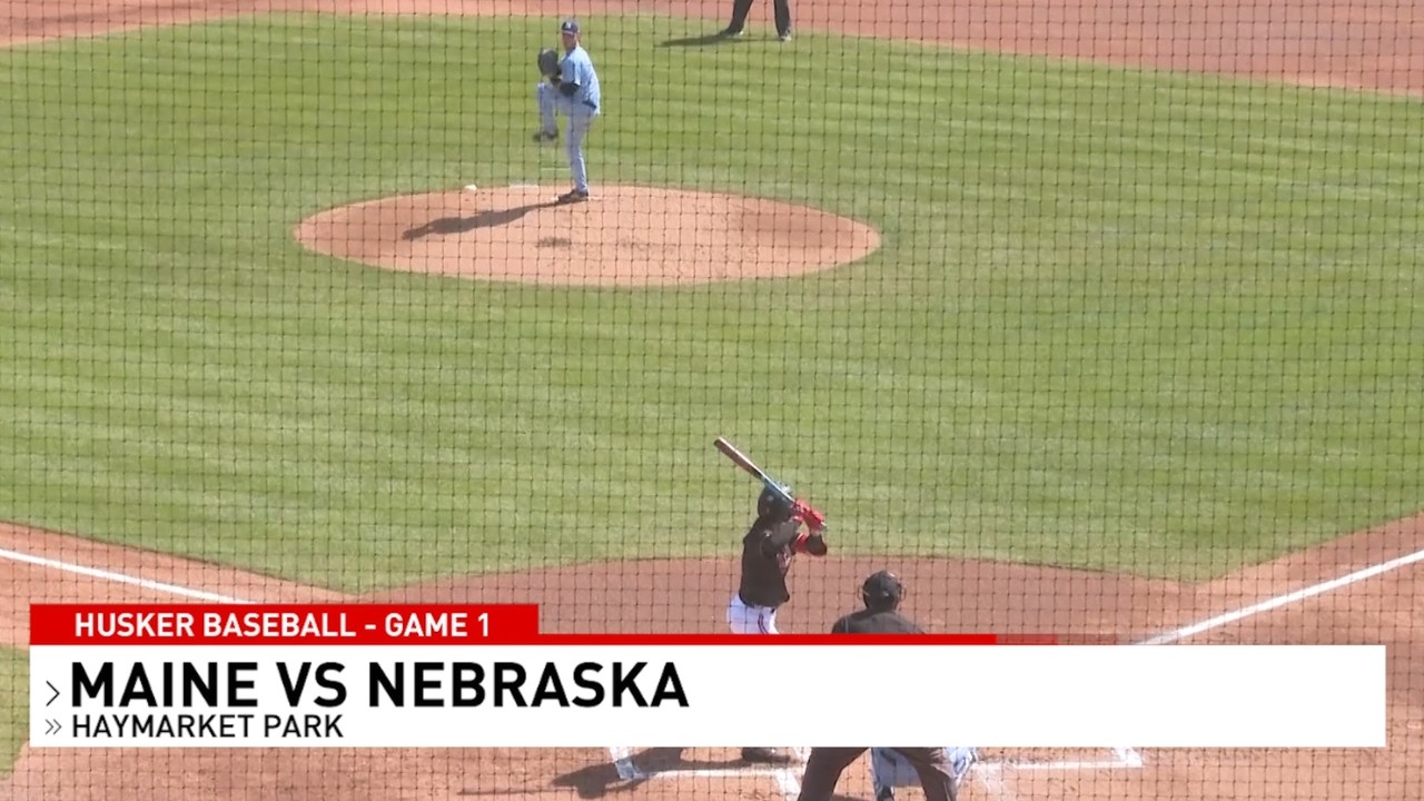 Nebraska Baseball Sweeps Maine