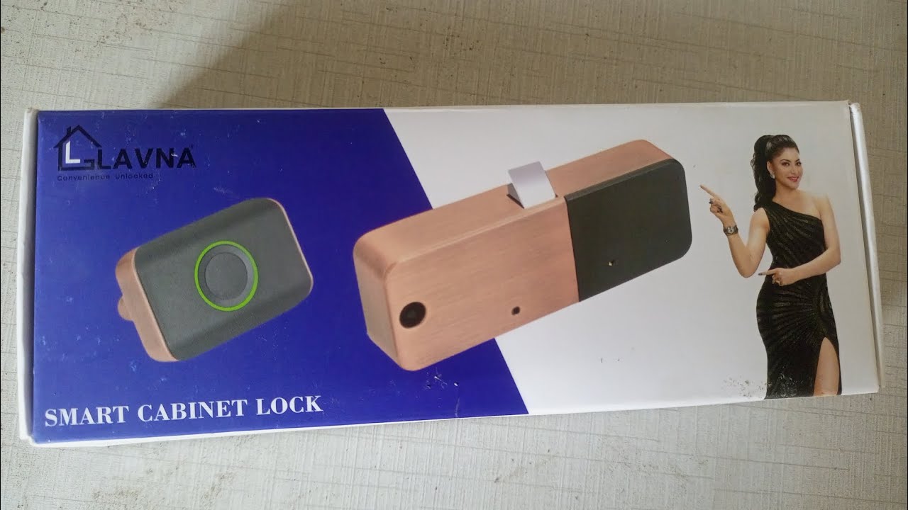 Lavna Smart Cabinet Lock how to install only 10 Minutes fingerprint lock kaise lagaen #carpenter