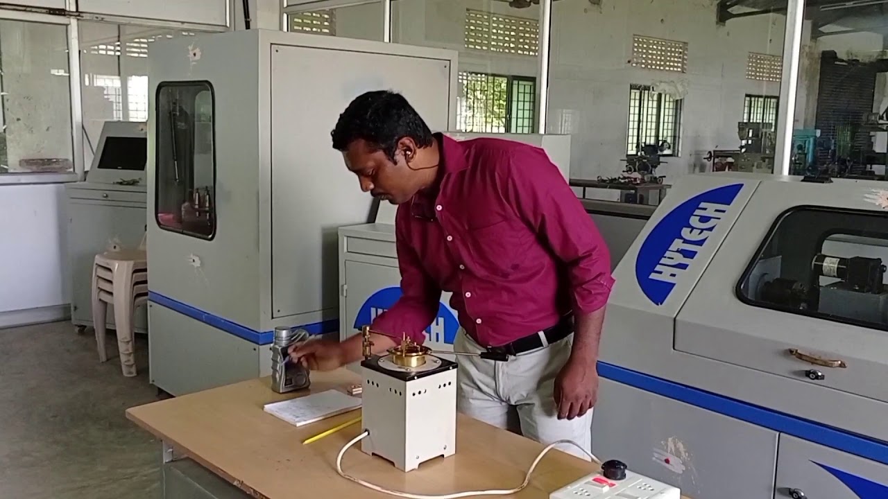 Working of flash and fire point in open cup apparatus