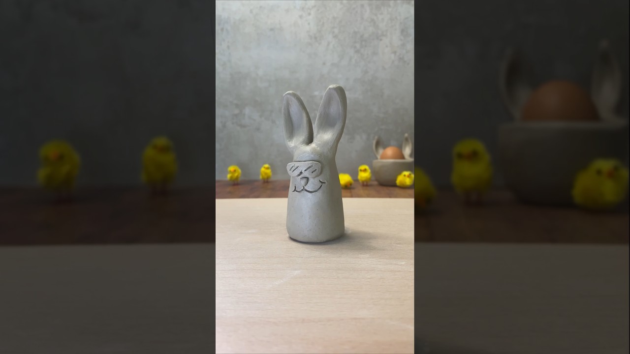 DIY inspo: Easter Bunny edition 🐰 Pottery to suit every mood ✨ #clay #pottery #clayinspo #diycrafts