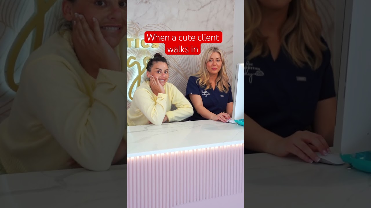 When a cute client walks in your beauty salon