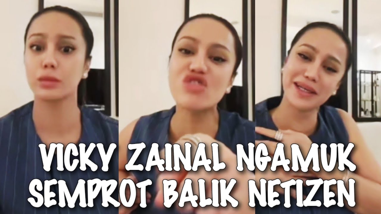 GEGER√√ EMOSI VICKY ZAINAL MEMUNCAK KARNA DIHUJAT OLEH NETIZEN 