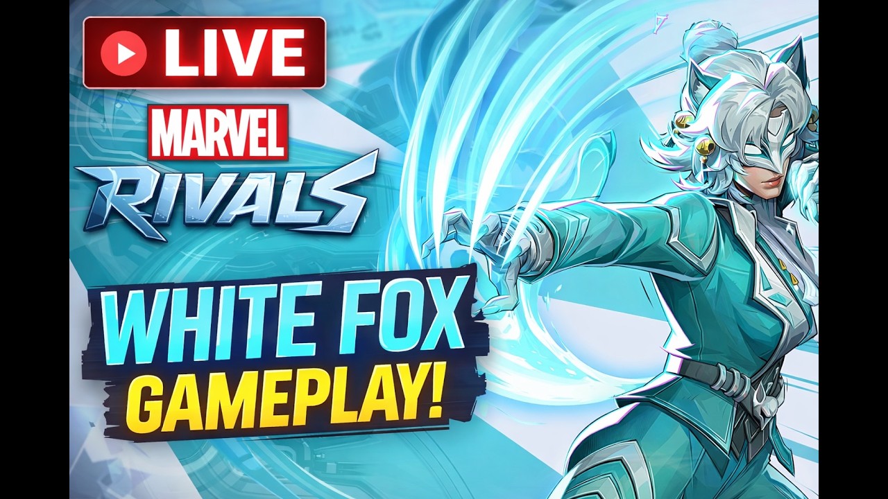 🔴 LIVE Marvel Rivals White Fox Gameplay | Strategist Build & Chill Stream #live #marvelrivals