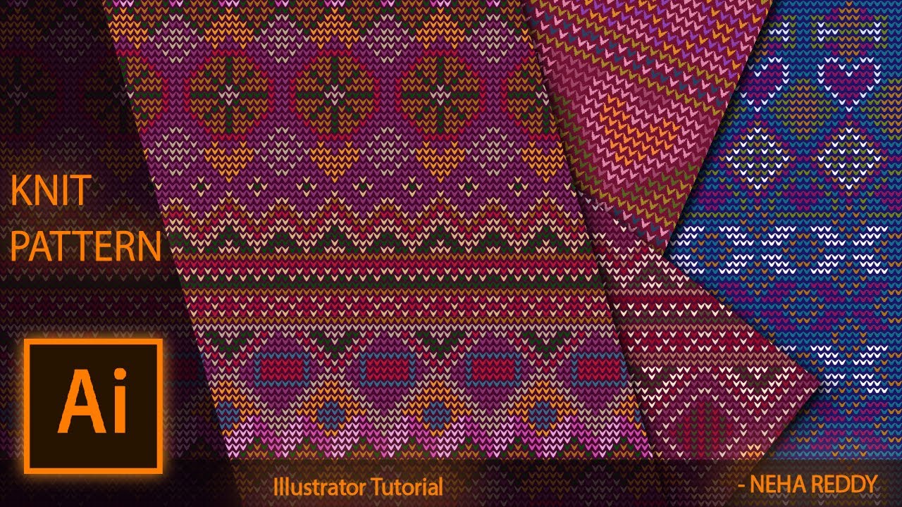 How to create a knit pattern in illustrator for beginners