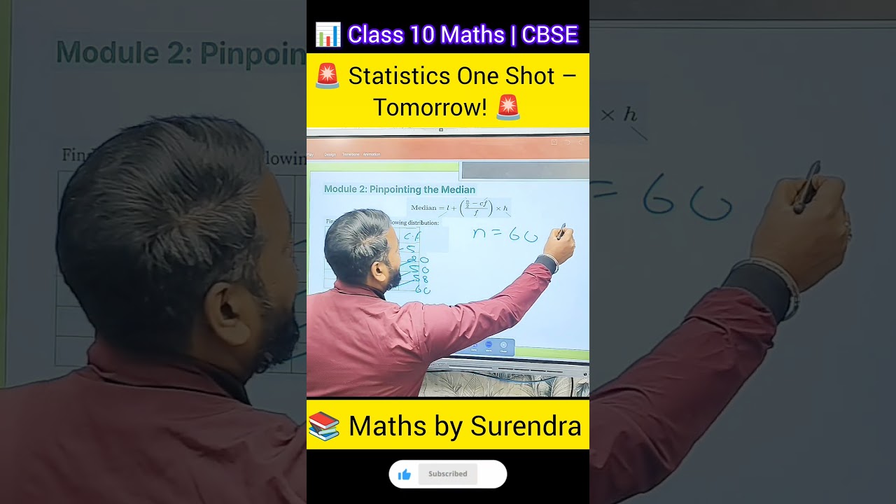 🚨 Scoring Chapter Alert!📊 Statistics One Shot –10 Maths 🕒 Kal👉 Video zaroor dekhein & share karein