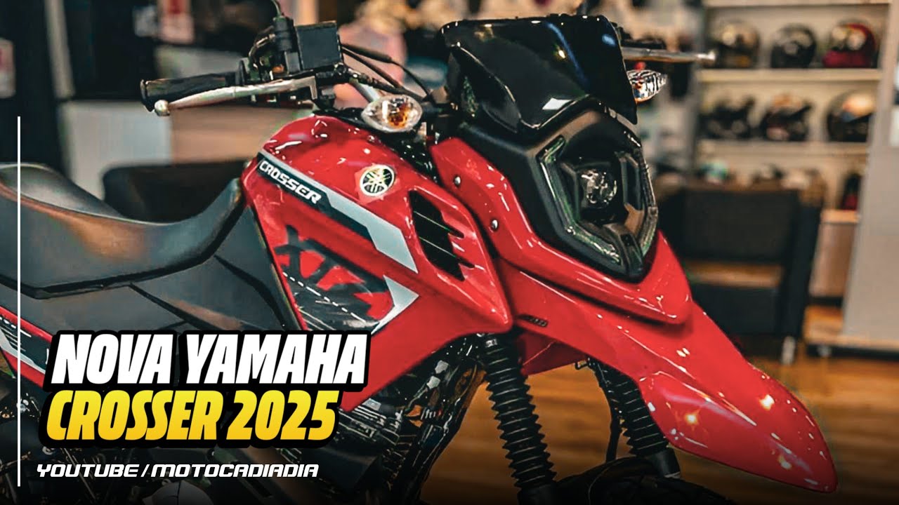 NOVA YAMAHA XTZ 150 CROSSER Z ABS 2025 VERMELHA