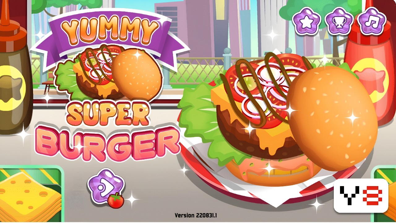 Yummy Super Burger Game Walkthrough Review #games #gameplay #cooking #gamewalkthrough #recipies