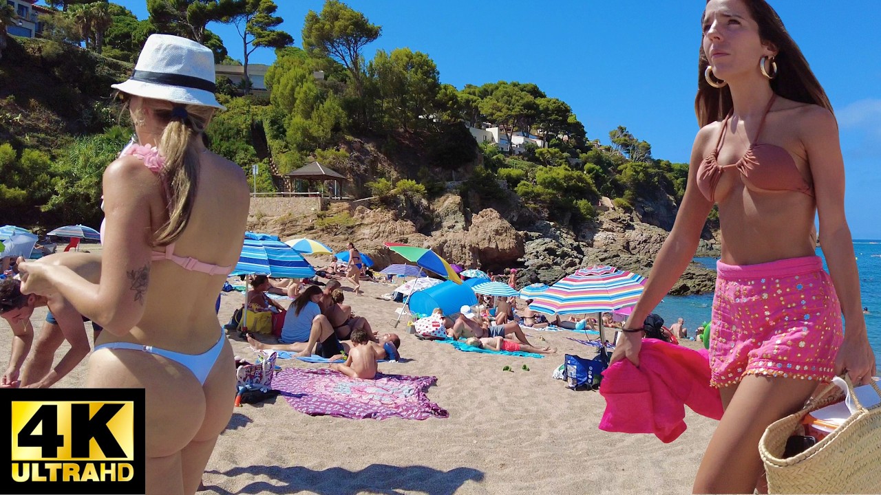 ⛱️ Spain Beach Walk 🇪🇸 Camino de Ronda Costa Brava🏖 Sa Riera to Playa de Pals☀️