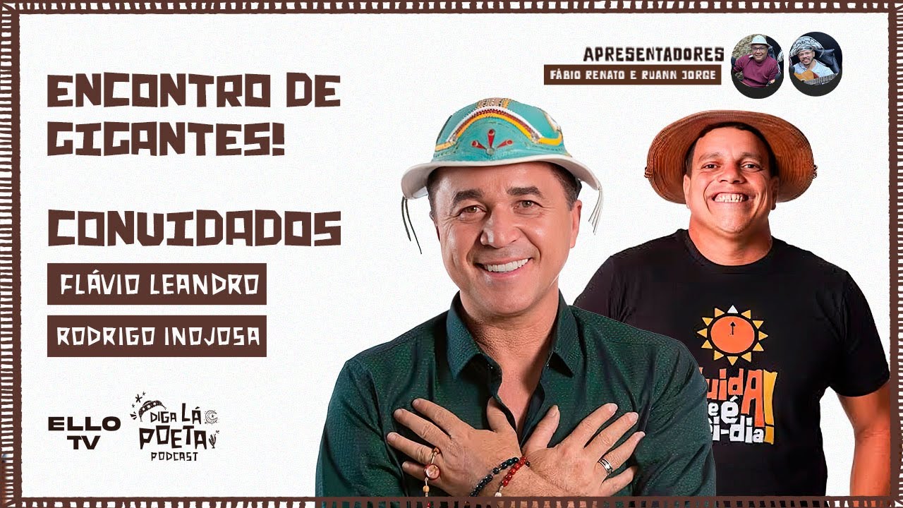 DIGA LÁ POETA na ELLO TV | Ep. 46 | FLÁVIO LEANDRO E RODRIGO INOJOSA