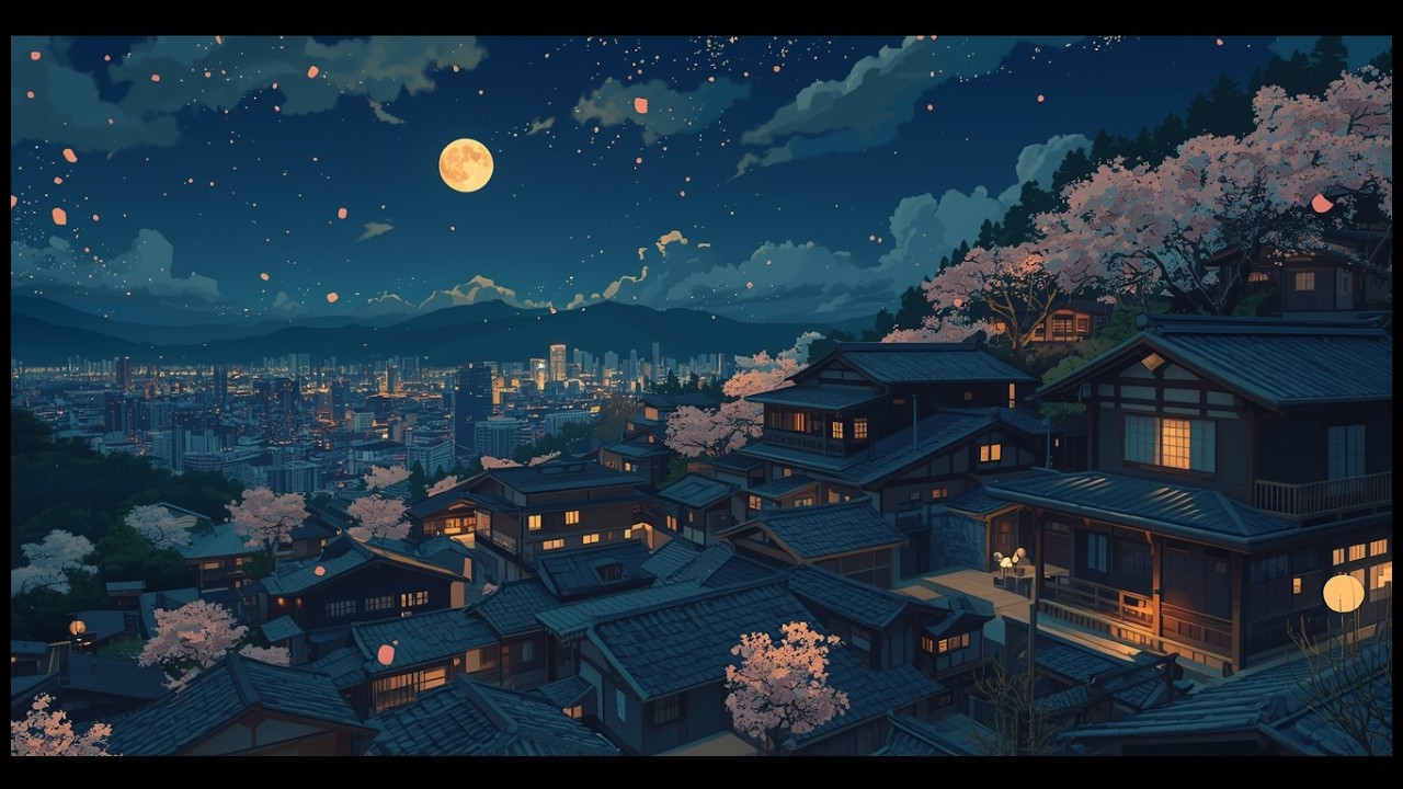 Midnight in kyoto 🌙 nostalgic lofi hip hop mix [study / sleep / relax]