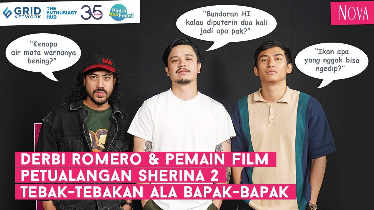 Derbi Romero dan Pemain Film Petualangan Sherina 2 Tebak-tebakan ala Bapak-Bapak