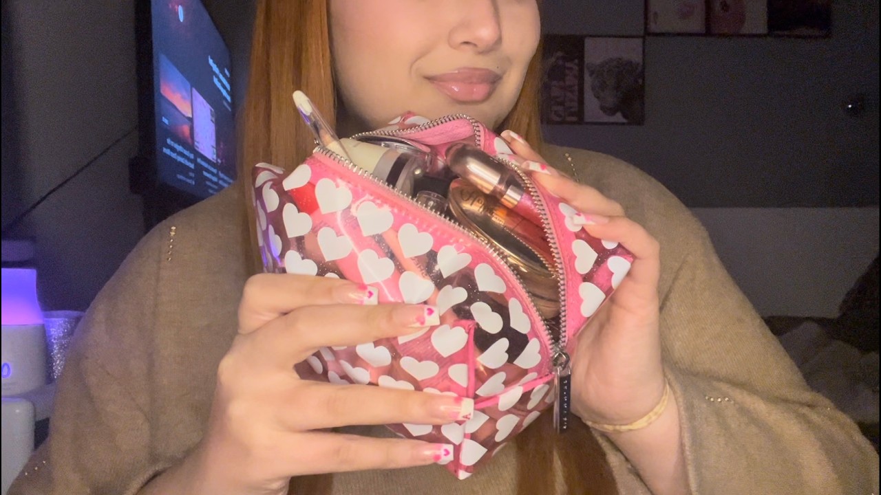 ASMR | Pack My Makeup Bag With Me 💄 (Tapping & Whispering)