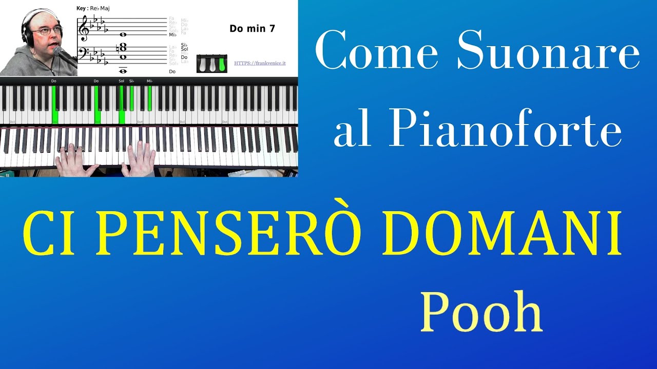Come suonare al pianoforte Ci penserò domani dei Pooh | TUTORIAL