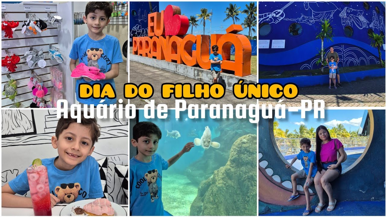 AQUÁRIO DE PARANAGUÁ-PR PASSEIO SÓ COM O DAVI DIA DO FILHO ÚNICO 05.12.2025