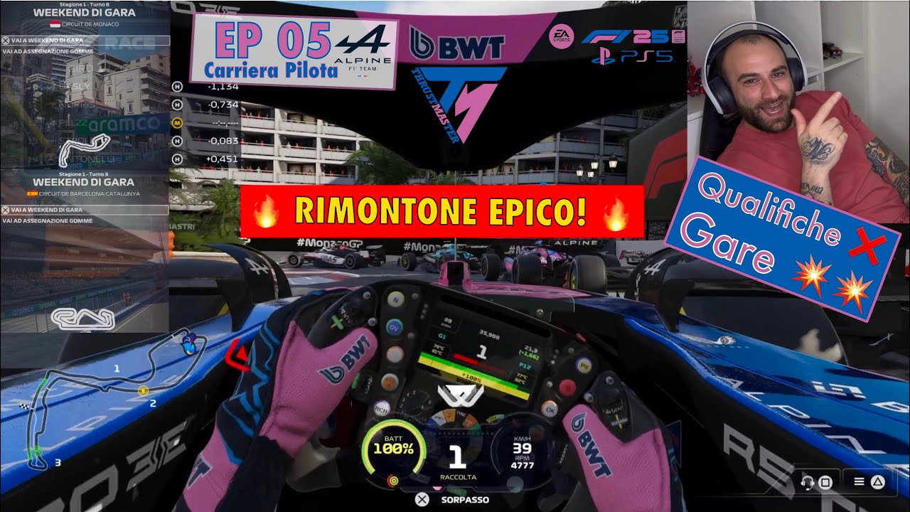 F1 25 Carriera Ep.5 – RIMONTONE EPICO a Monaco e Barcellona! | Alpine, No Aiuti, T248