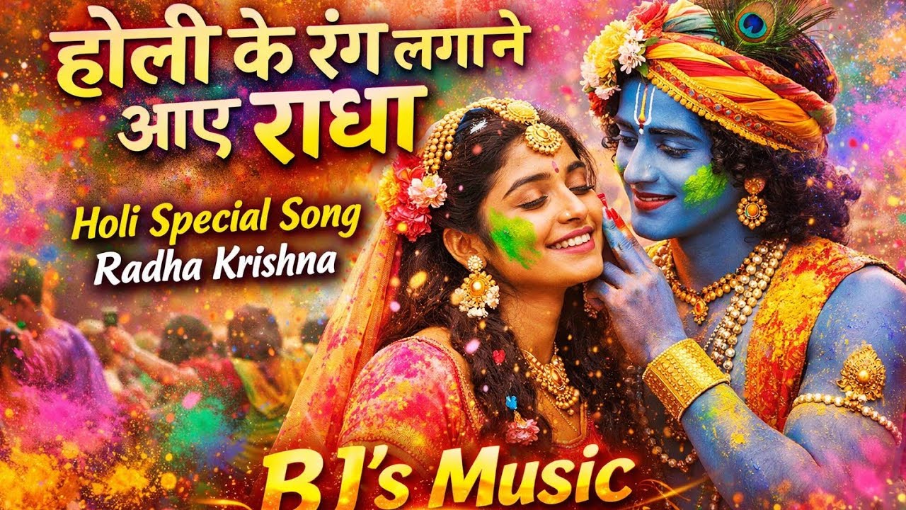 Holi Ke Rang Lagane Aye Raadha|Holi Special Hindi Song|Raadha, Krishna,BJ