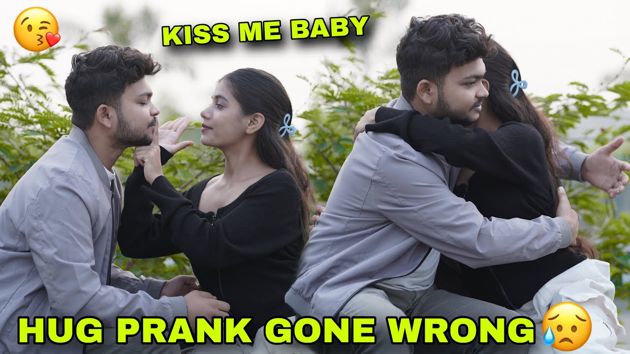 Hug 🫂 Prank Gone Wrong 😩 #trending #viral #pranks #couple #hug #romantic #kiss 