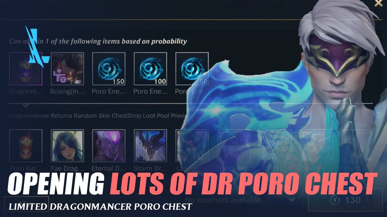 Opening Lots Of Dragonmancer Poro  Chest - Wild Rift