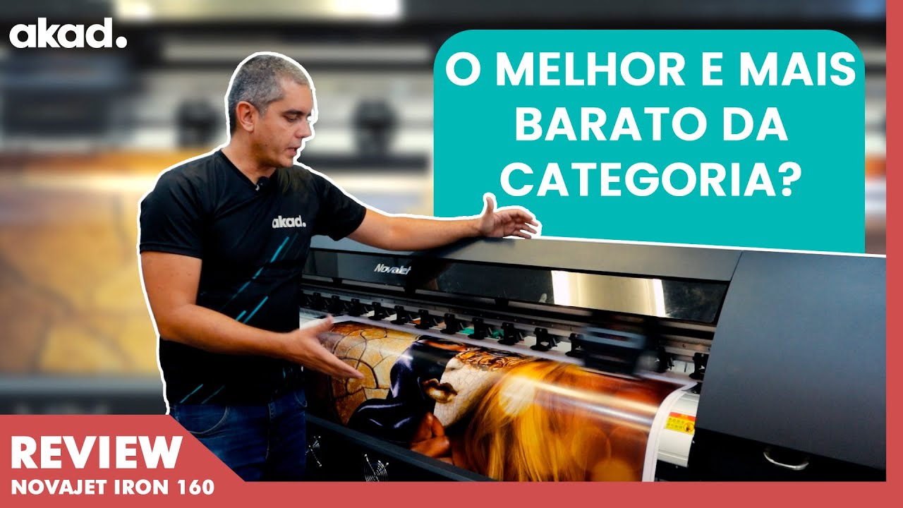 O melhor equipamento e mais barato da categoria | Novajet Eco-solvente Iron 160