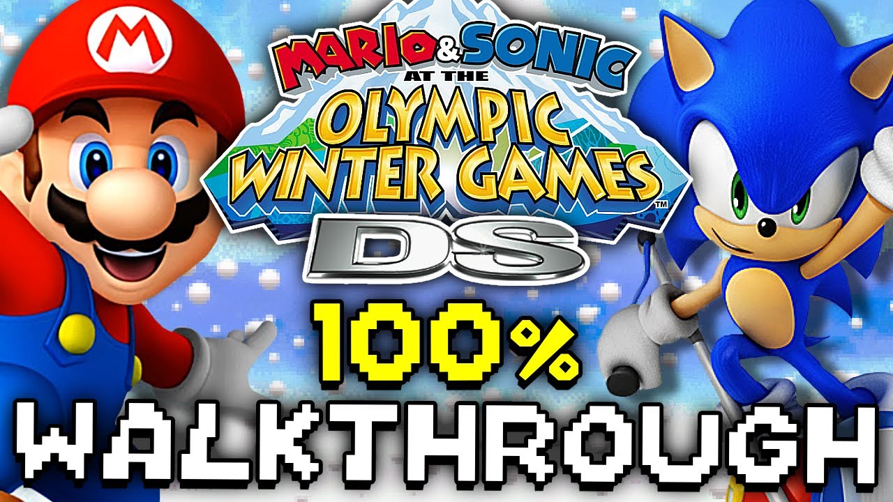 Mario & Sonic at the Olympic Winter Games [DS] - Full Game 100% Walkthrough