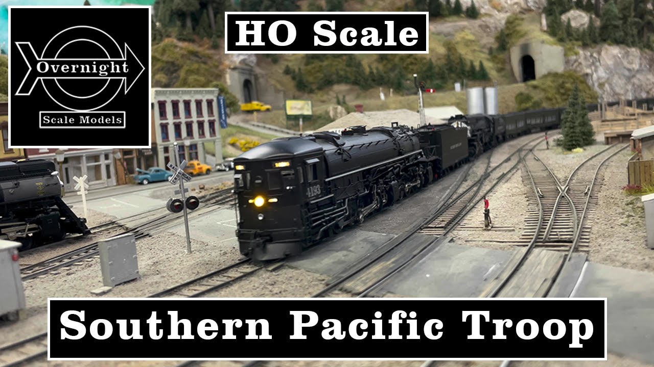 HO Scale Southern Pacific MT-4 and AC-10 WWII Troop Train