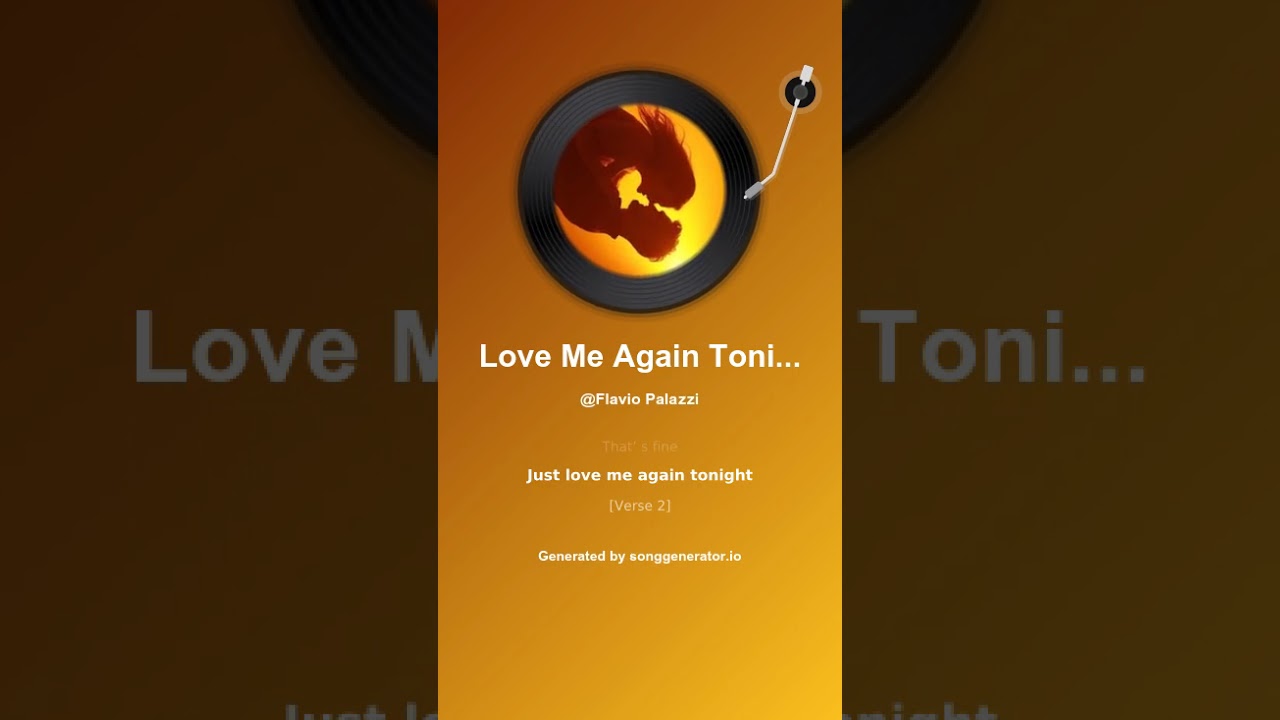 Love Me Again Tonight