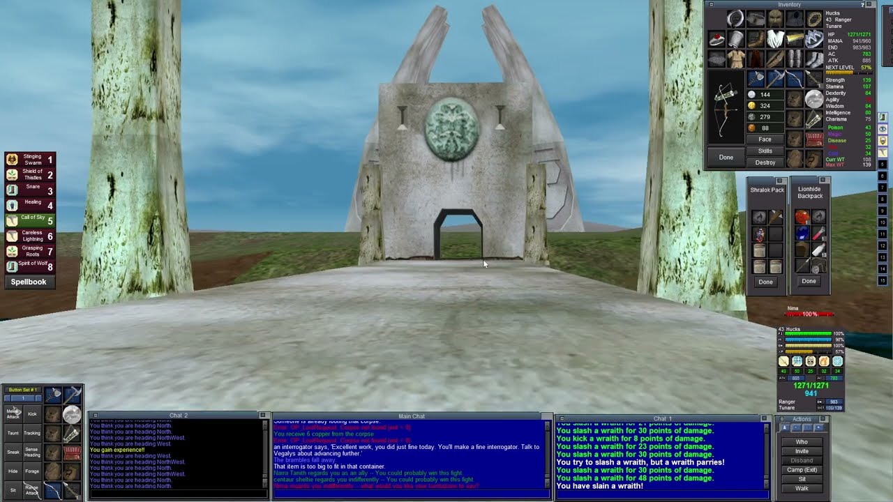 Everquest 1999 Ranger p69. Tracking my way to glory.