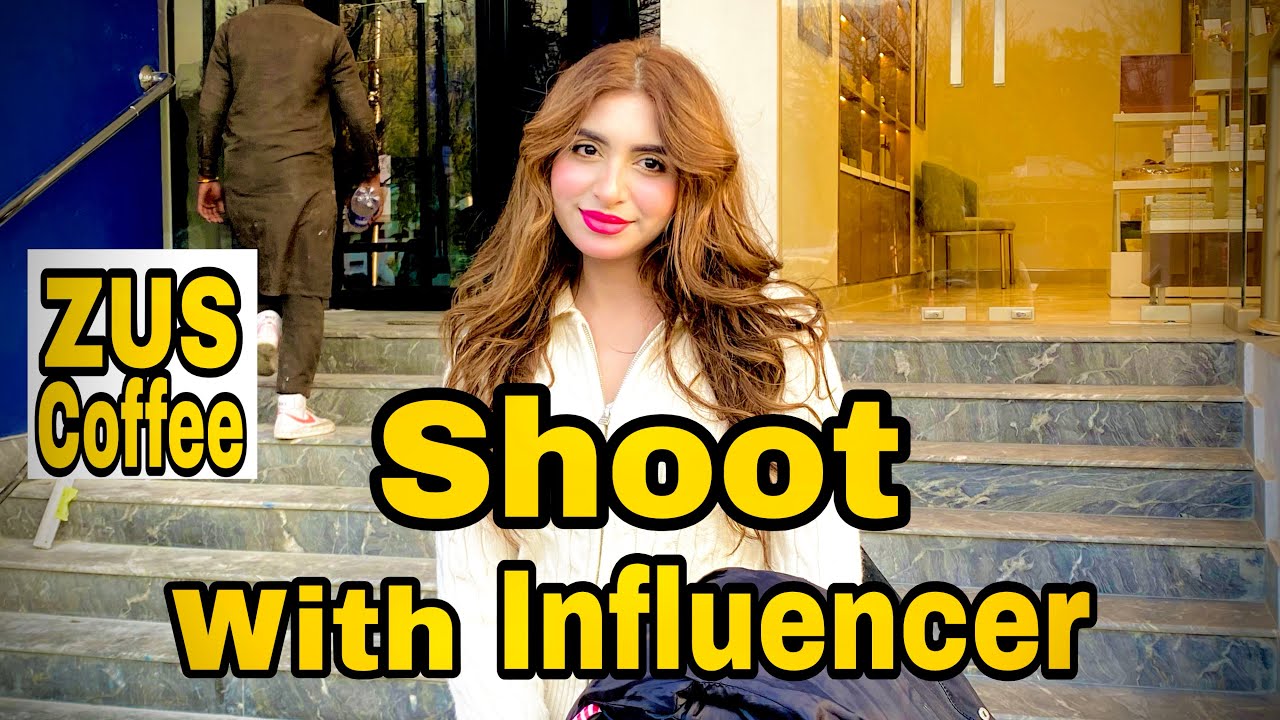 Shoot with influencer | zus coffee ka shoot kia | shooting walay boyz 