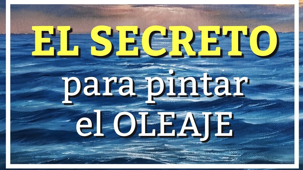 El SECRETO para pintar el OLEAJE del Mar  | Pintar con Francis