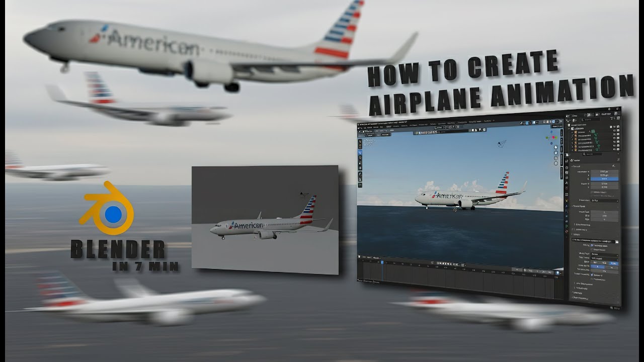Basic Airplane Animation Tutorial | Step -by -Step for Beginners | EYESTUBE