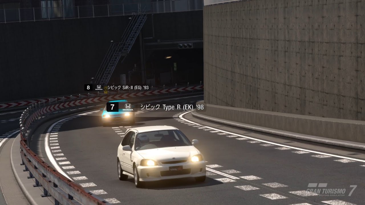【GT7】Weekly Challenges：ジャパニーズ・FFチャレンジ450：東京エクスプレスウェイ・中央ルート内回り：シビックType REK'98