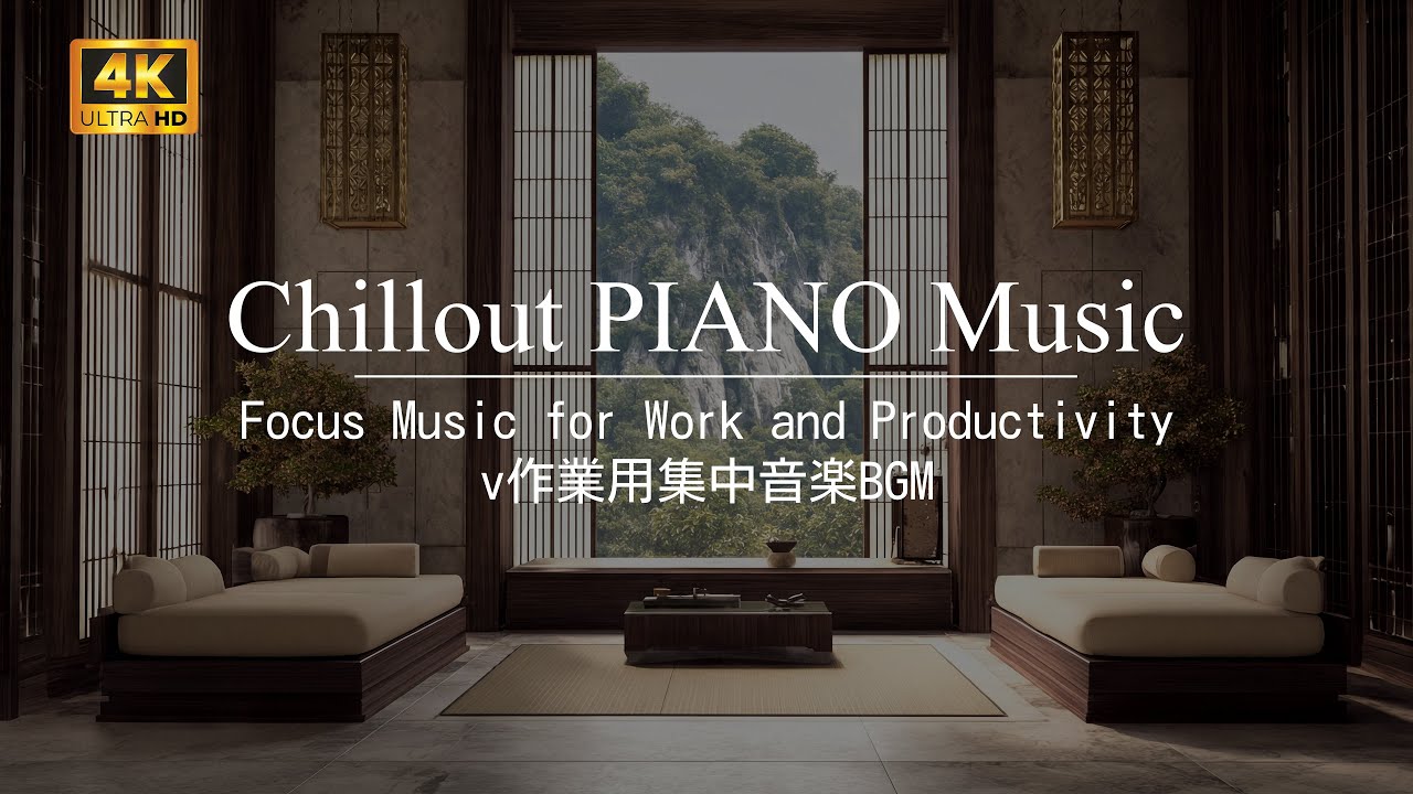 作業用BGM｜Focus Music for Work and Productivity | 作業用集中音楽BGM | Chillout Piano Music | 3H Relaxing Music