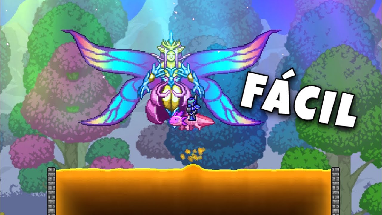 Derrote a Imperatriz da Luz PARADO no Terraria 😎🤝