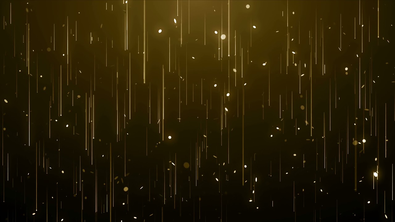 Particles Gold Glitter Awards Dust Abstract Background Loop