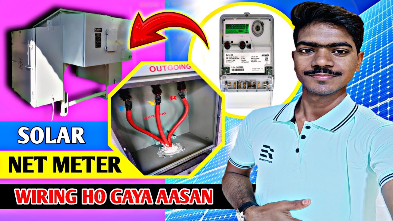 3 phase net metre cubical box installation Solar metre ,#electricalmanoj #metre #solarsystem