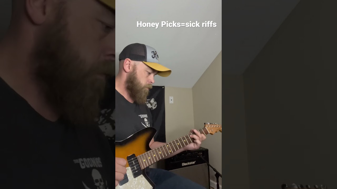 Honey Picks for the win! #guitar #guitarpicks #guitarriffs #nashville