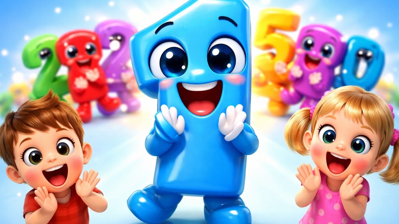 Number Dance Party 🕺💃 | 1 to 10 Dancing Numbers | Fun Counting Song for Kids