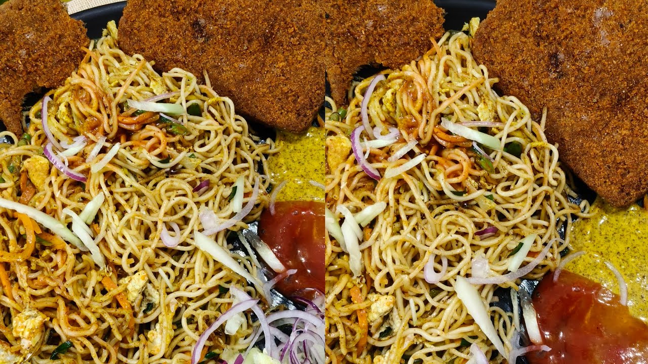 এগ চাউমিন ফিস ফ্রাই  মটরশুটি দিয়ে লাচ্ছা পরোটা লাচ্ছা পরোটা রেসিপি  @Ricky SPL 
