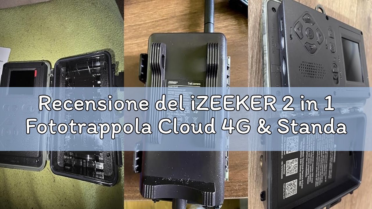 Recensione del iZEEKER 2 in 1 Fototrappola Cloud 4G & Standard, 2K HD 48MP Fototrappola con Sim Visi