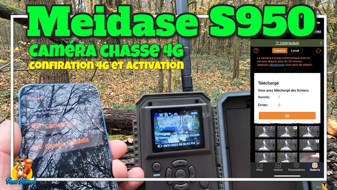 Configuration caméra 4G 👀 Trailcam MEIDASE S950