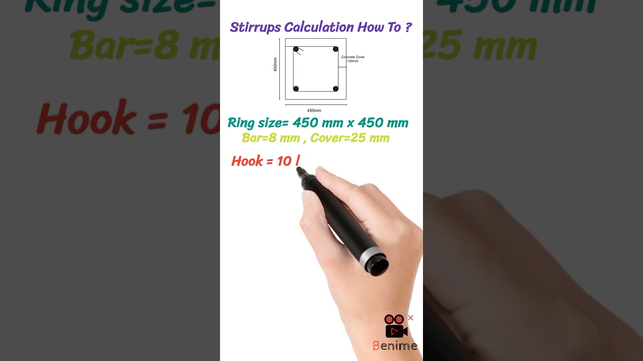 How to calculate reinforcement stirrups ?