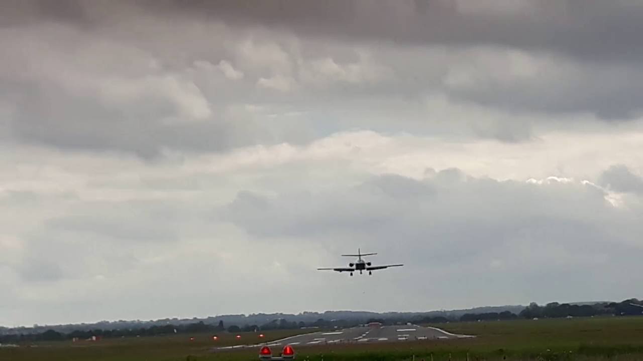 FRA Falcon landing at Bournemouth