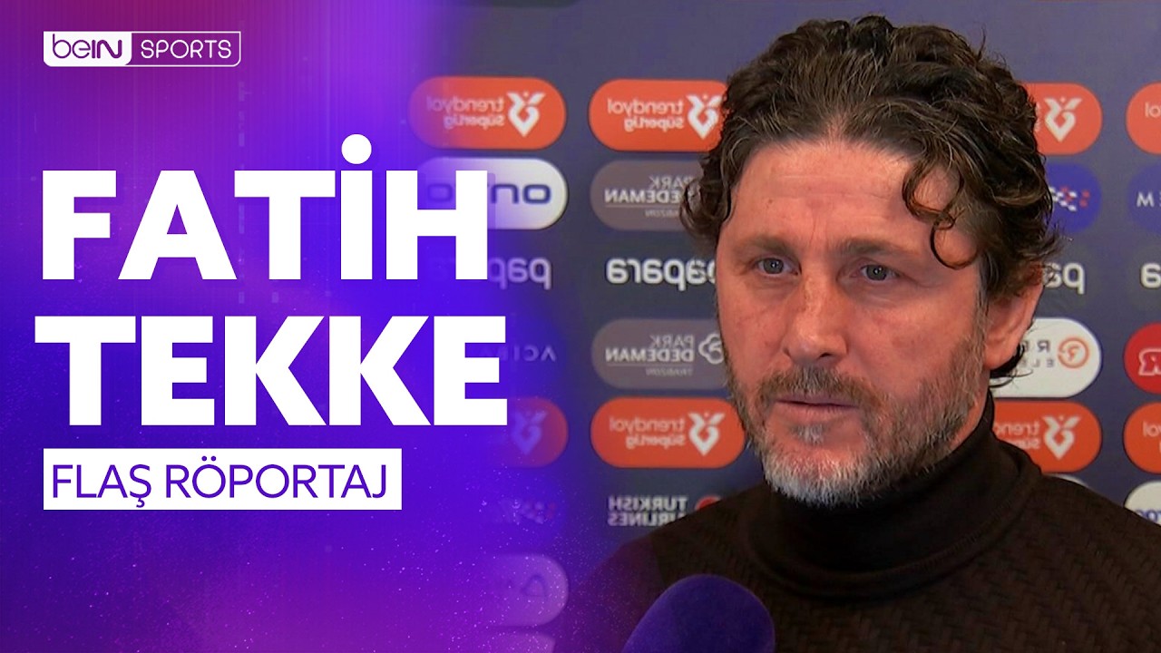 Trabzonspor - Fenerbahçe Maç Sonu Teknik Direktör Fatih Tekke'nin Açıklamaları
